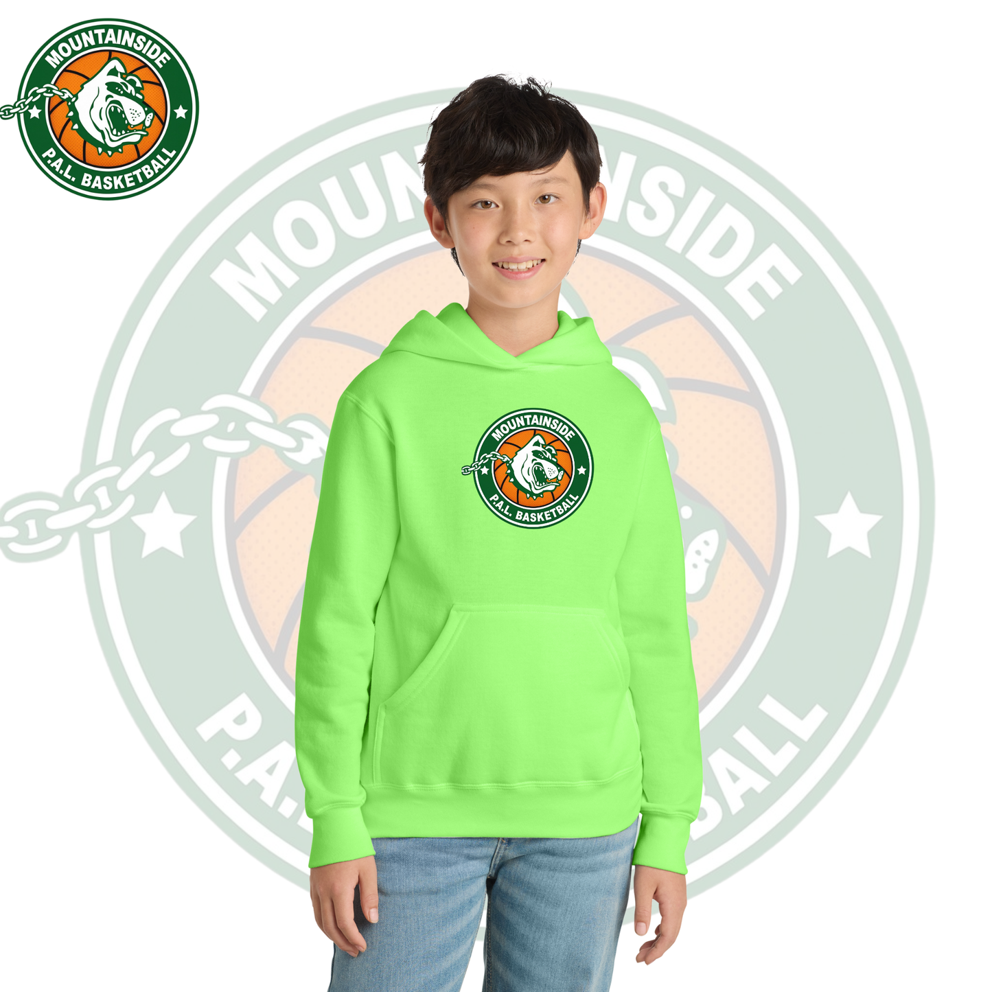 (PAL Logo) Youth Core Fleece Pullover Hooded Sweatshirt