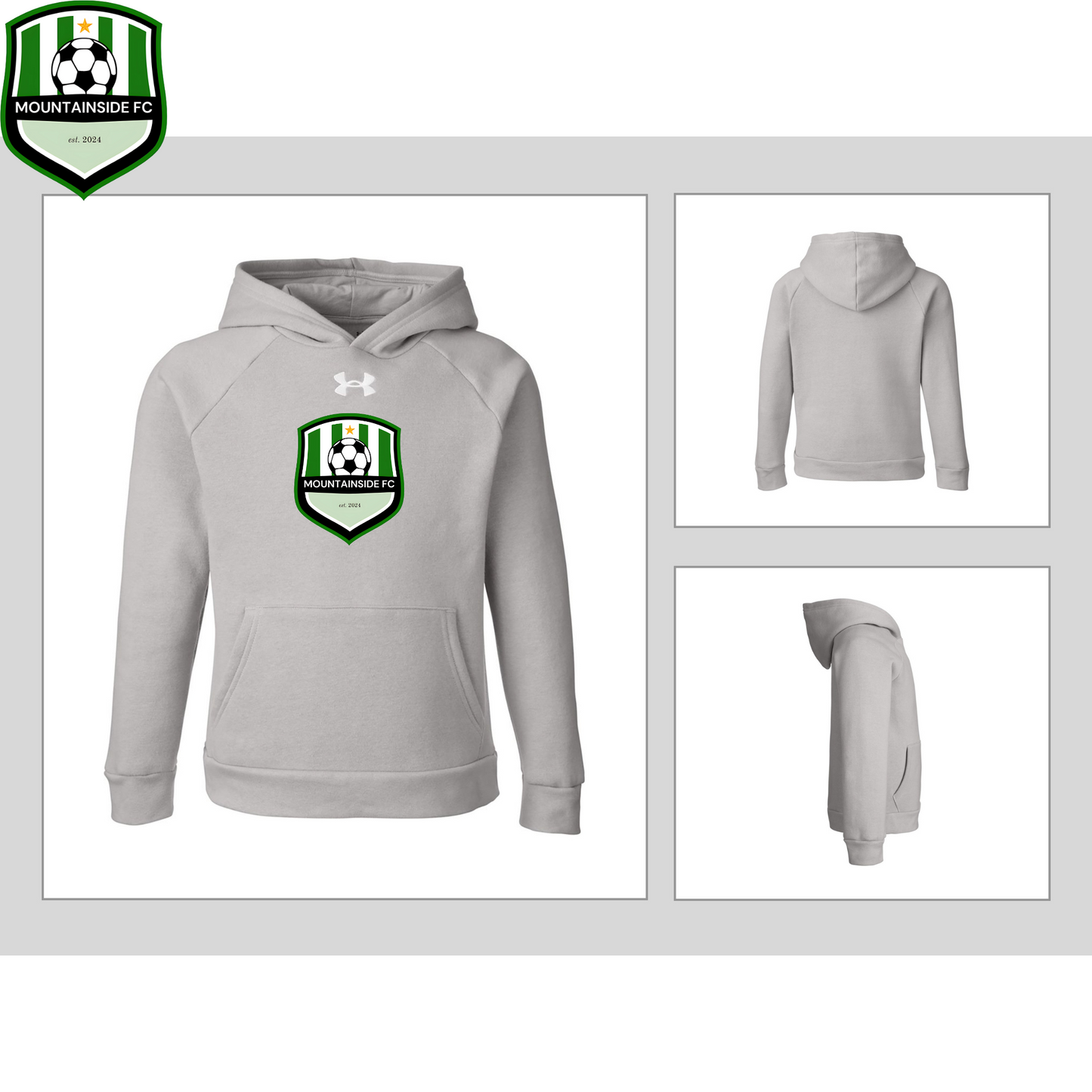 Under Armour Youth Rival Fleece Hooded Sweatshirt