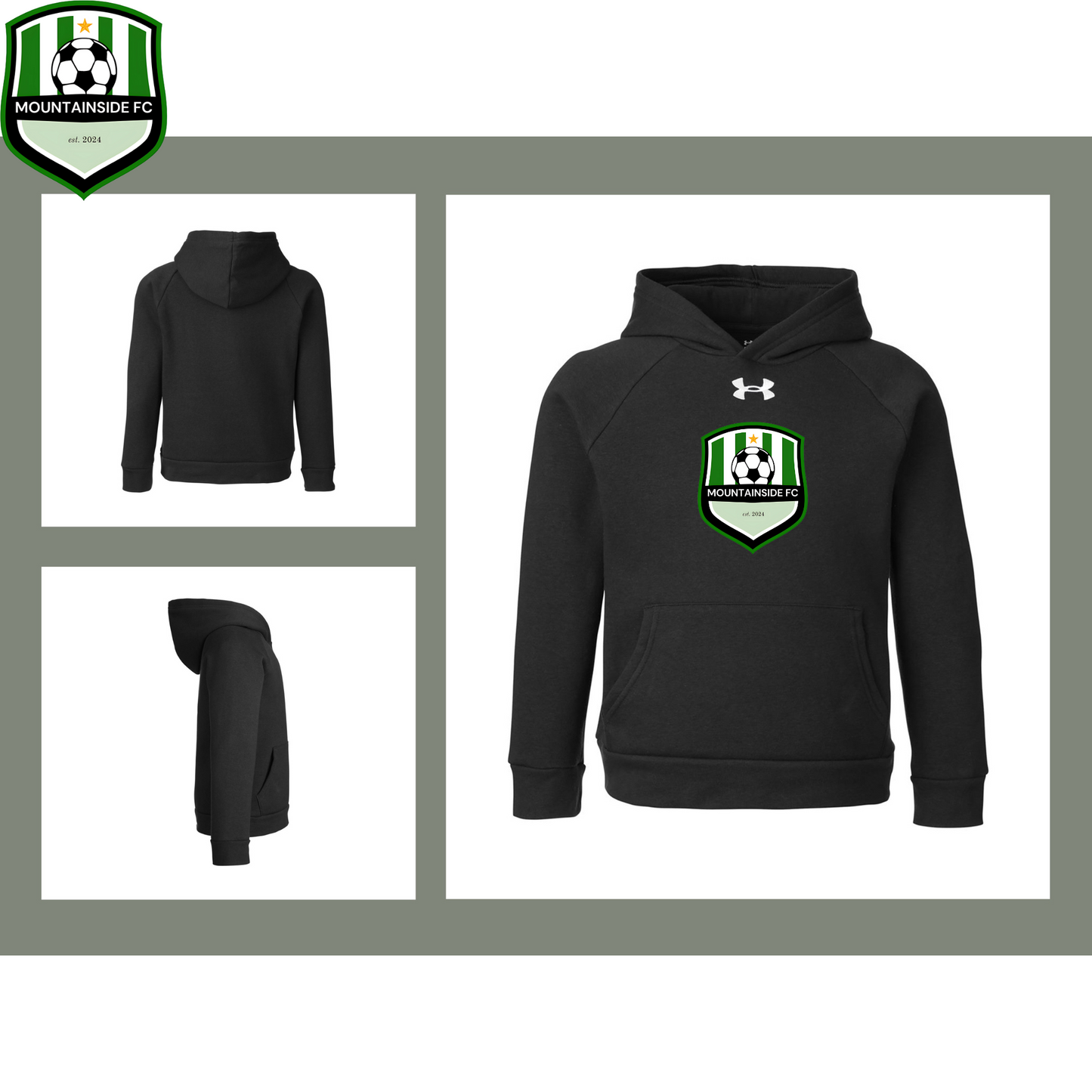 Under Armour Youth Rival Fleece Hooded Sweatshirt