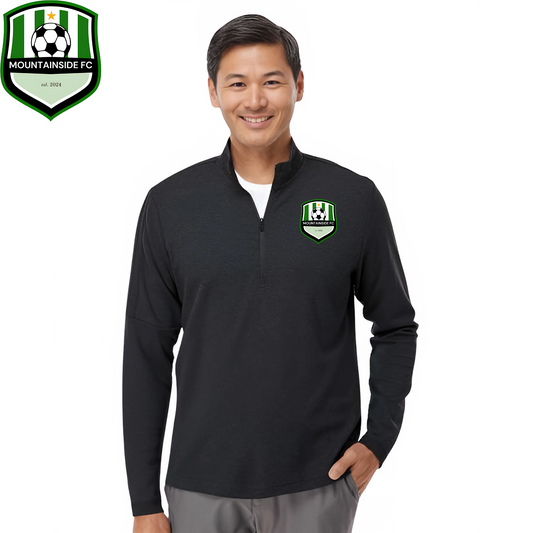 Adidas Men's 3-Stripes Quarter-Zip Sweater w/ MFC Embroidery