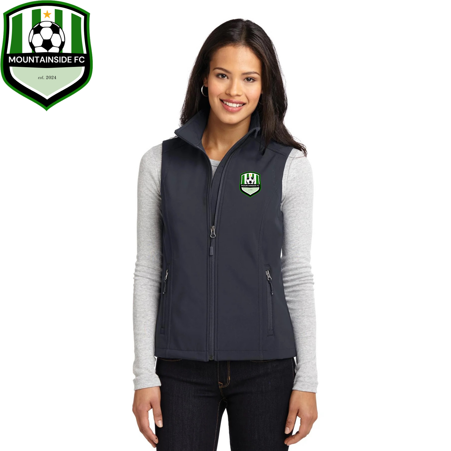 Women's Core Soft Shell Vest w/ MFC Embroidered Logo