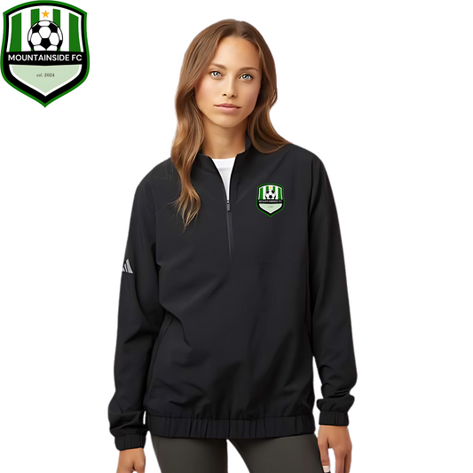 Adidas Women's Woven Half-Zip Pullover w/ MFC Embroidery