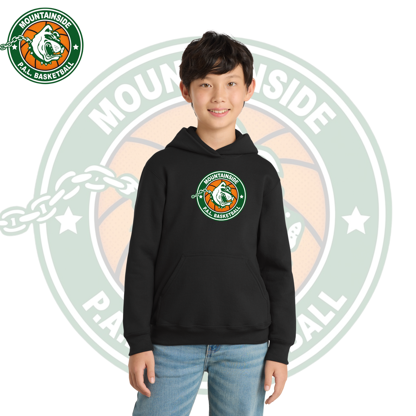 (PAL Logo) Youth Core Fleece Pullover Hooded Sweatshirt