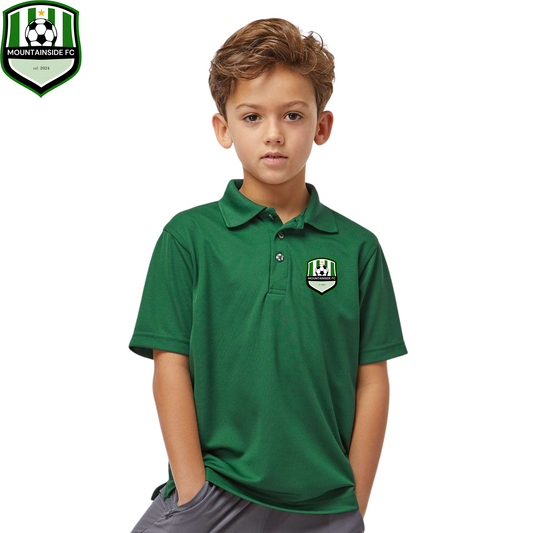 Youth Saratoga Performance Mini Mesh Polo