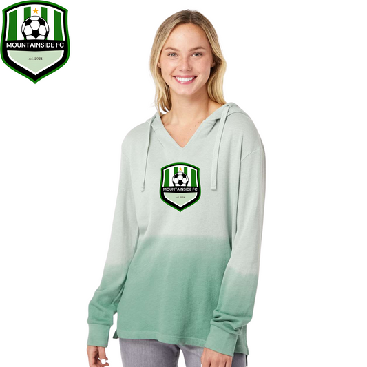 MV Sport Women's French Terry Ombré Hooded Sweatshirt