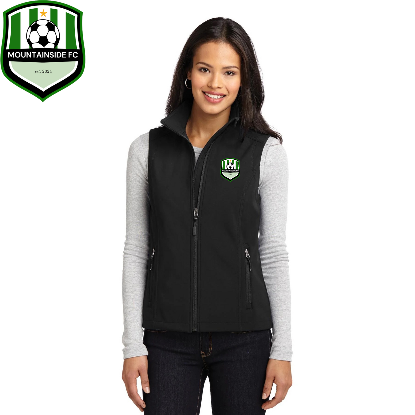 Women's Core Soft Shell Vest w/ MFC Embroidered Logo