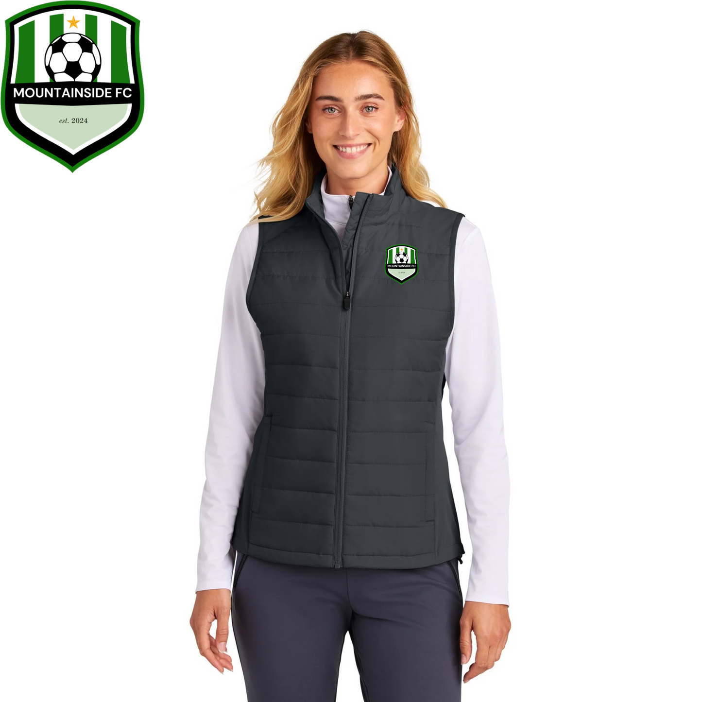 Women's Teknical Hybrid Vest W/ MFC Embroidered Logo