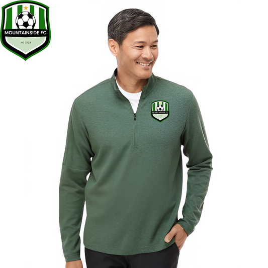 Adidas Men's 3-Stripes Quarter-Zip Sweater w/ MFC Embroidery