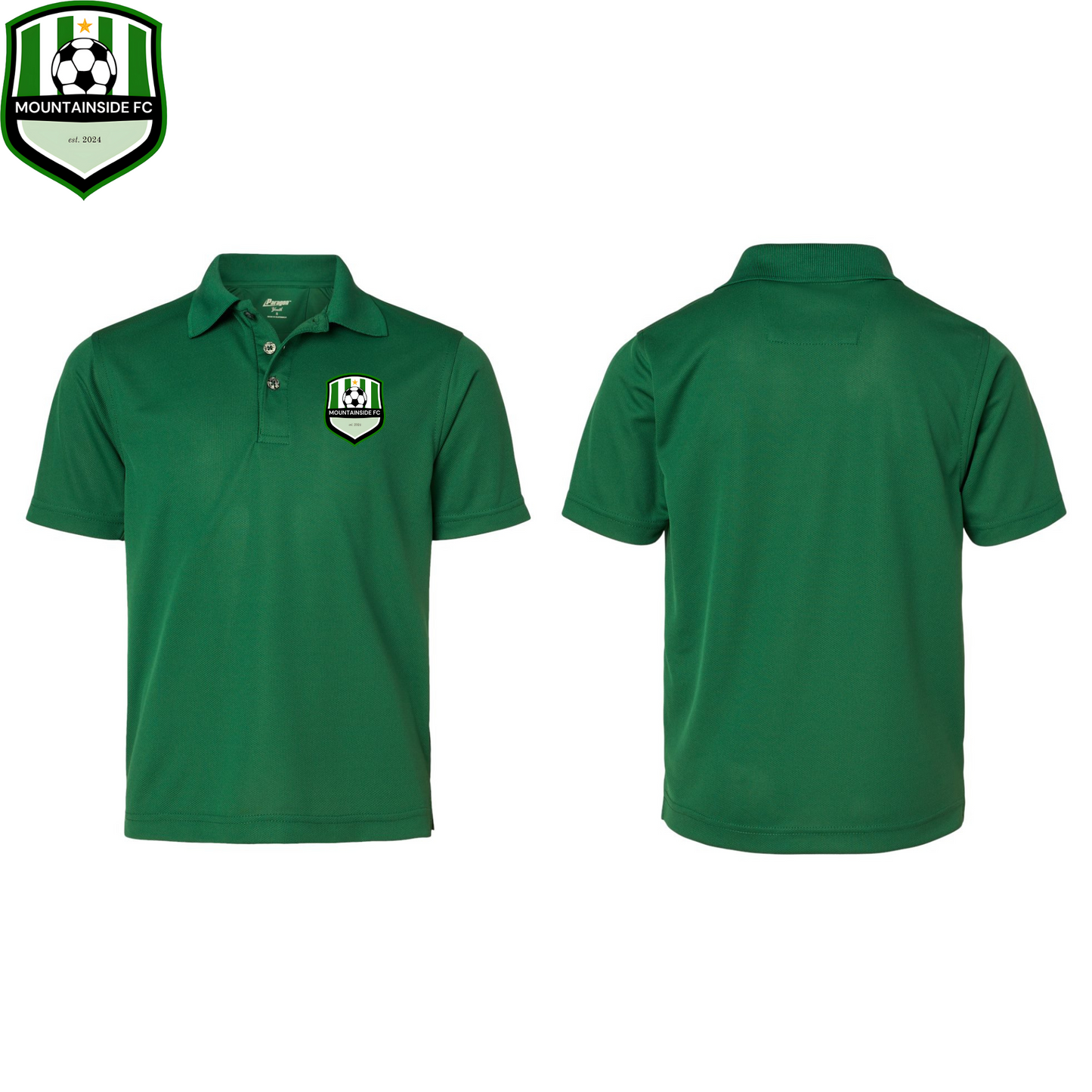 Youth Saratoga Performance Mini Mesh Polo
