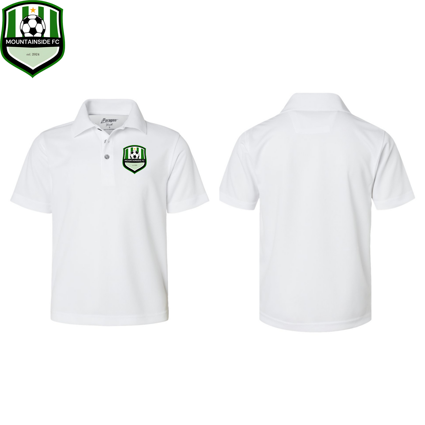 Youth Saratoga Performance Mini Mesh Polo