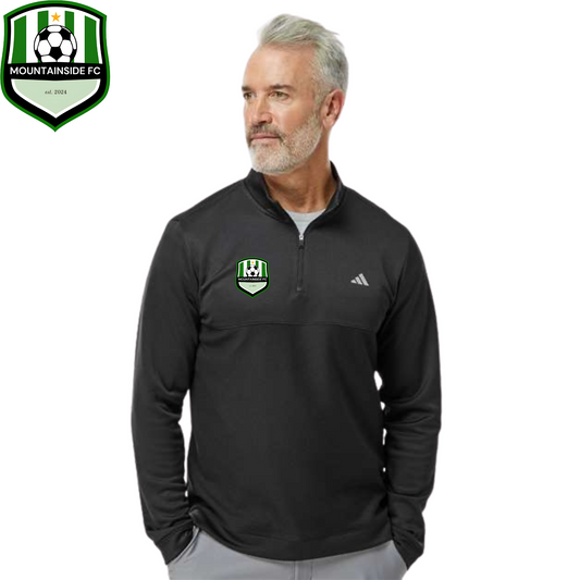 Adidas Men's Ultimate365 Textured Quarter-Zip Pullover w/ MFC Embroidery