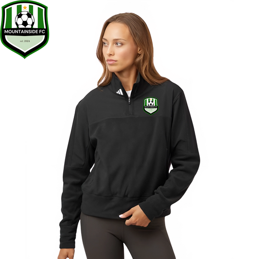 Adidas Women's Fleece Quarter-Zip Pullover w/ MFC Embroidery