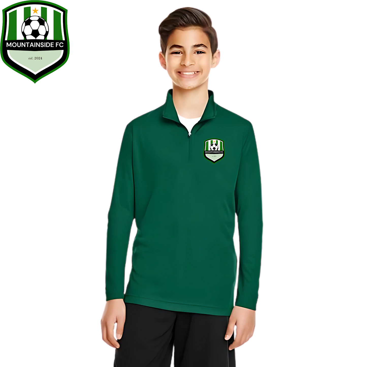 Youth Zone Performance Quarter-Zip Pullover w/ MFC Embroidery