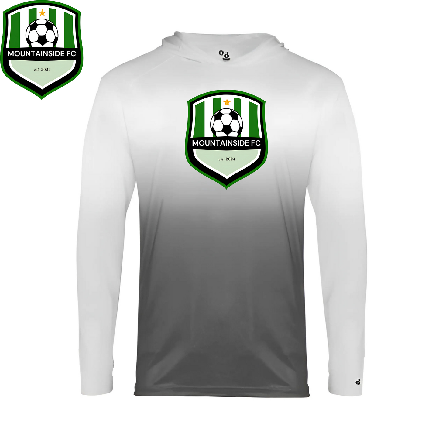 Youth Ombre Hooded Long Sleeve T-Shirt